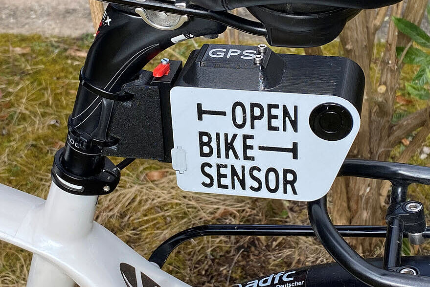 OpenBikeSensor Montage unter Sattelstütze